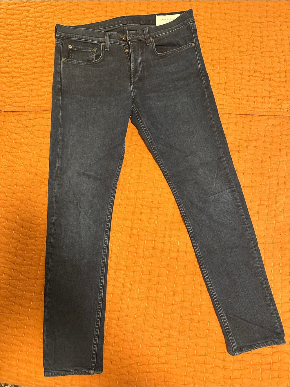 rag & bone Men’s Skinny Jeans - Black Wash
